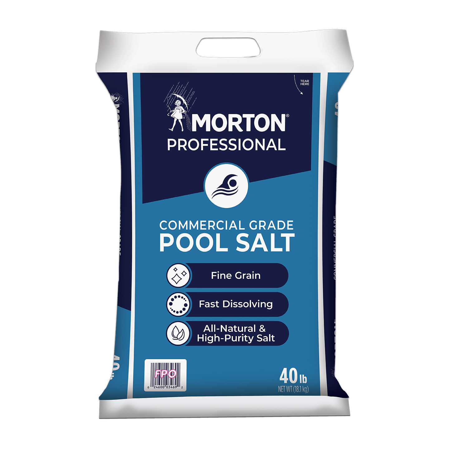 Morton Professional Commercial Grade Pool Salt - 40 lb Bag 